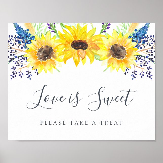 Flowerfields Wedding Dessert Bar Sign (Front)
