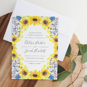 Flowerfields Wedding Invitation