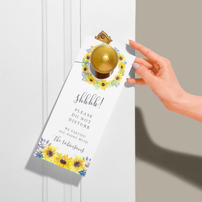 Flowerfields Wedding Welcome/Do Not Disturb Door Hanger (Creator Uploaded)