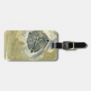Flowerhead Abstract with Glazed Texture Luggage Tag