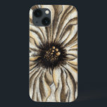 Flowerhead Fresco on Tan Background iPhone 13 Case<br><div class="desc">A large flowerhead makes up the majority of this fresco. Resting on a tan background the piece has a very rustic feel. This would make a lovely addition to any home!</div>