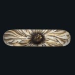 Flowerhead Fresco on Tan Background Skateboard<br><div class="desc">A large flowerhead makes up the majority of this fresco. Resting on a tan background the piece has a very rustic feel. This would make a lovely addition to any home!</div>