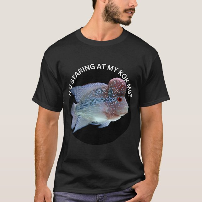 Flowerhorn lover, Fishkeeper design T-Shirt (Front)