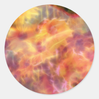 FlowerImplosion 3 Classic Round Sticker