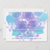 Flowering Affection | Purple Aqua Floral Bridal