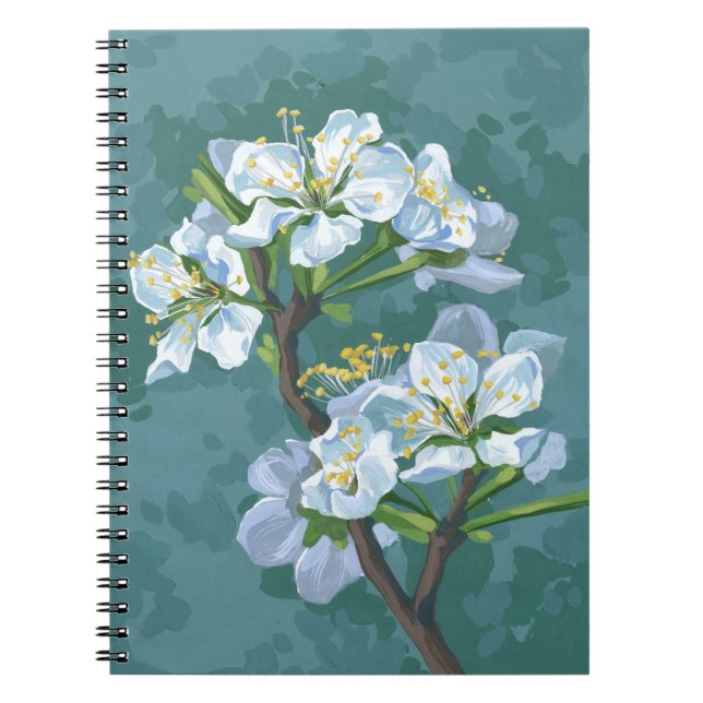 Flowering branch of the apple tree notebook (Front)