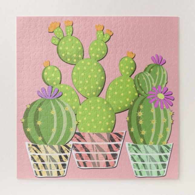 Flowering cacti. jigsaw puzzle (Vertical)