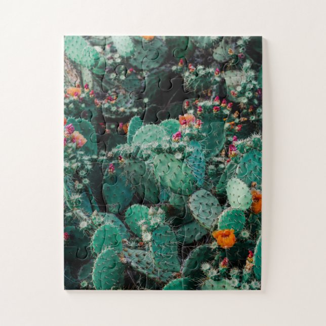 Flowering Cactus Plants Jigsaw Puzzle (Vertical)