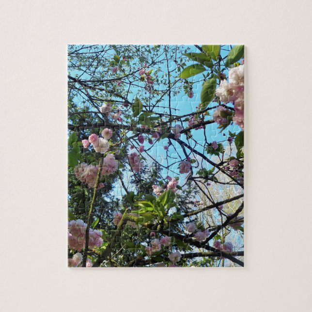 Flowering Cherry, Blossom, Nature, Pink Flower Jigsaw Puzzle (Vertical)
