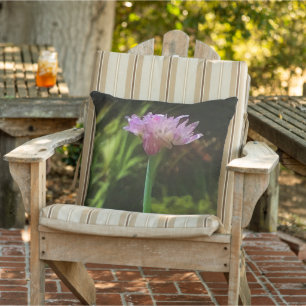 Flowering Chives and Palmetto Outdoor Cushion