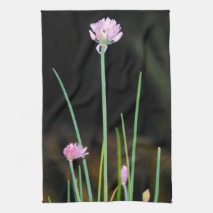 Flowering Chives Tea Towel