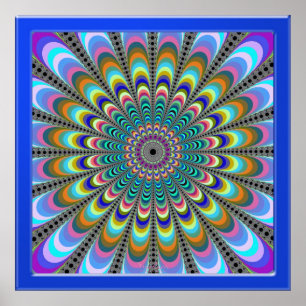 Flowering Colour Blossoms Poster