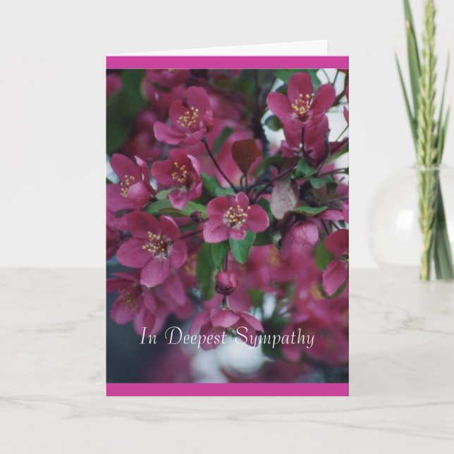 flowering crab blooms1 card (Front)