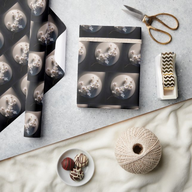 Flowering Dogwood Tree Branch Wrapping Paper (Crafts)