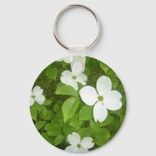Flowering Dogwood Tree Key Ring (Front)