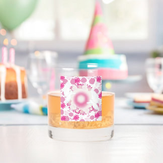 flowering dove whiskey glass