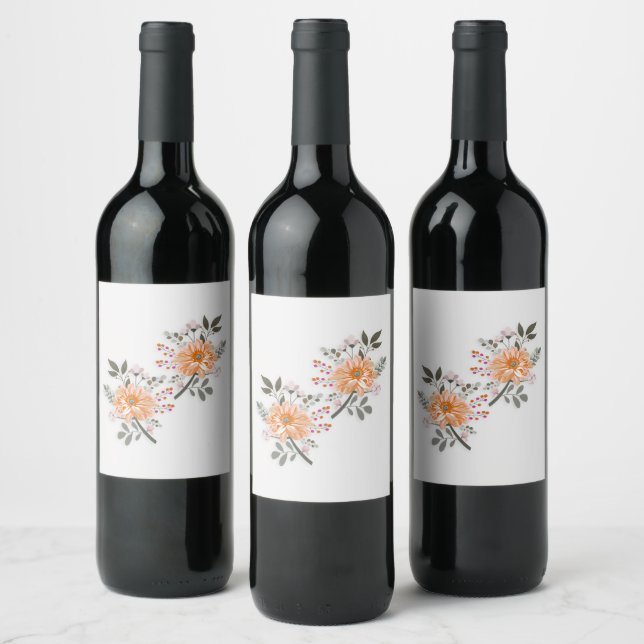 flowering duet wine label (Bottles)