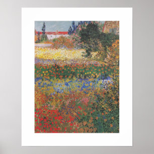 Flowering Garden (1888) by Van Gogh Poster