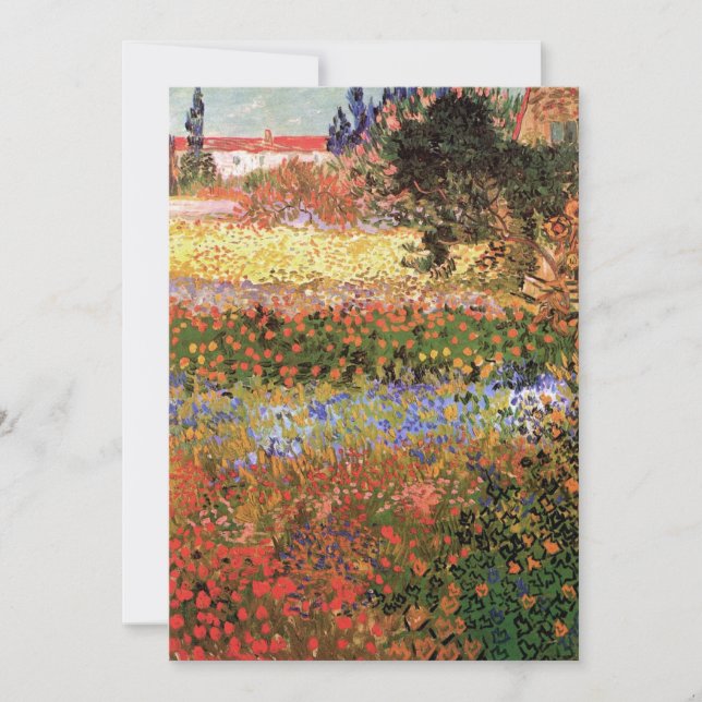 Flowering Garden by Vincent van Gogh (Front)