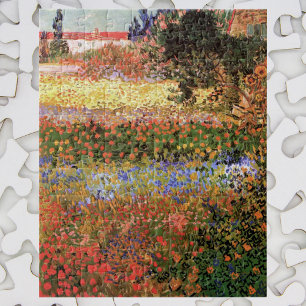 Flowering Garden by Vincent van Gogh Jigsaw Puzzle