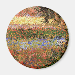 Flowering Garden by Vincent van Gogh Magnet