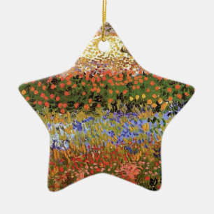 Flowering Garden,Vincent van Gogh. Ceramic Tree Decoration