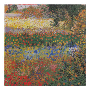 Flowering Garden - Vincent van Gogh Poster