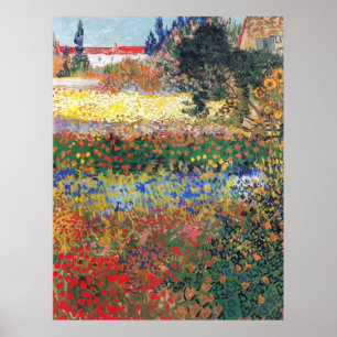 FLowering Garden, Vincent Van Gogh Poster