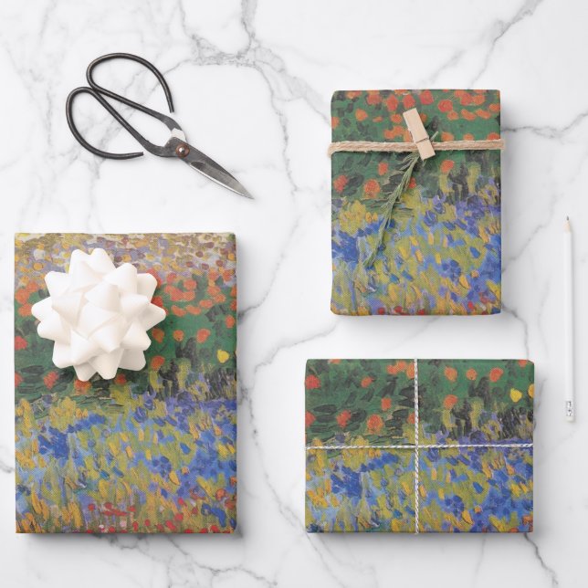 Flowering Garden - Vincent van Gogh Wrapping Paper Sheet (Front)
