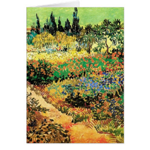 Flowering Garden with Path by Vincent van Gogh