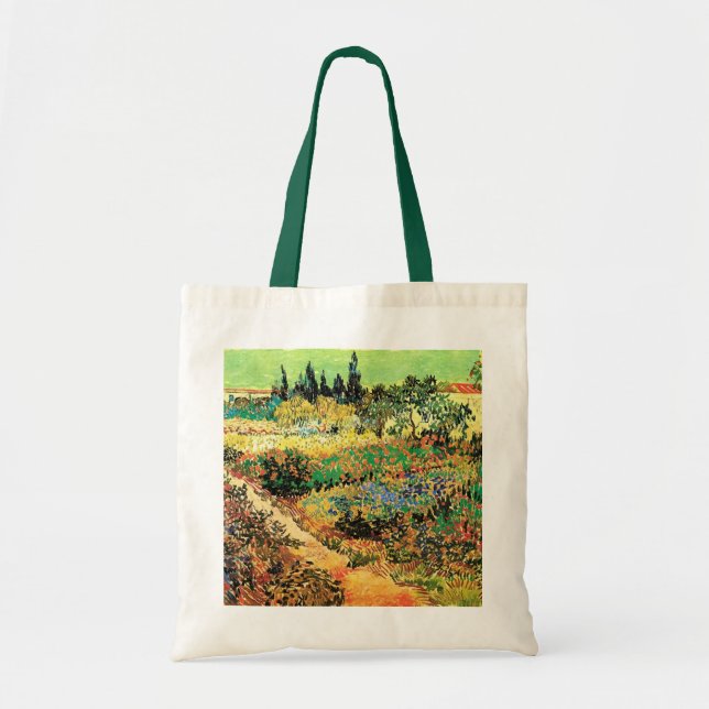 Flowering Garden with Path by Vincent van Gogh Tote Bag (Front)