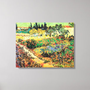 Flowering Garden with Path, Vincent van Gogh Canvas Print