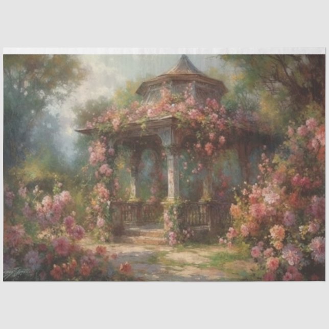 Flowering Gazebo Tissue Paper (Front)