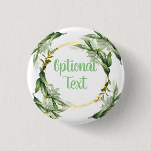 Flowering Olive Tree Branches 3 Cm Round Badge