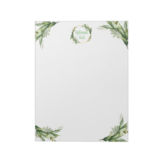Flowering Olive Tree Branches  Notepad (Rotated)