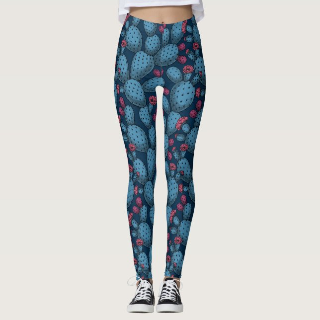 Flowering opuntia leggings (Front)