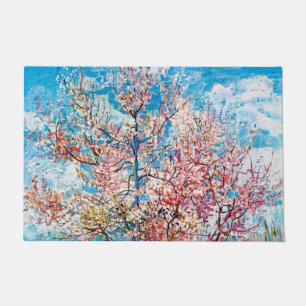 Flowering Peach Tree, Van Gogh Doormat