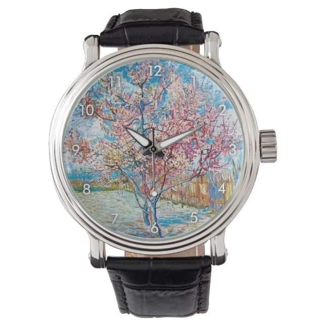 Flowering Peach Tree, Van Gogh Watch (Front)