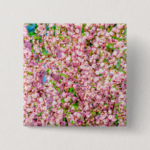 Flowering Plum 15 Cm Square Badge