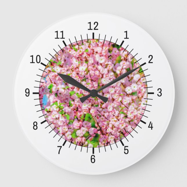 Flowering Plum Large Clock (Front)