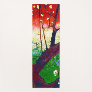 Flowering Plum Tree (after Hiroshige), Van Gogh Yoga Mat
