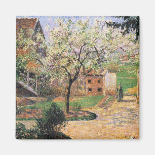 Flowering Plum Tree, Eragny Camille Pissarro Magnet