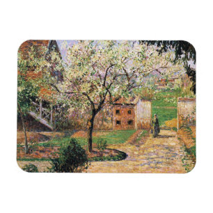 Flowering Plum Tree, Eragny Camille Pissarro Magnet