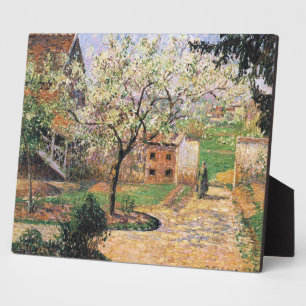 Flowering Plum Tree, Eragny Camille Pissarro   Plaque