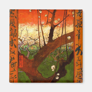 Flowering Plum Tree (Hiroshige) Van Gogh Fine Art Magnet