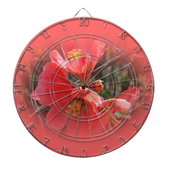 Flowering Quince Tree Dartboard (Front)