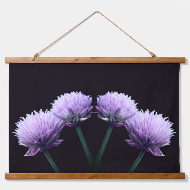 Flowering Scallions  Hanging Tapestry (Front)