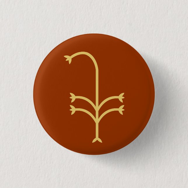 Flowering Sedge 3 Cm Round Badge (Front)
