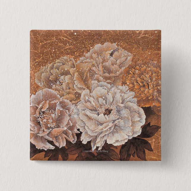 Flowering Shrubs 15 Cm Square Badge (Front)