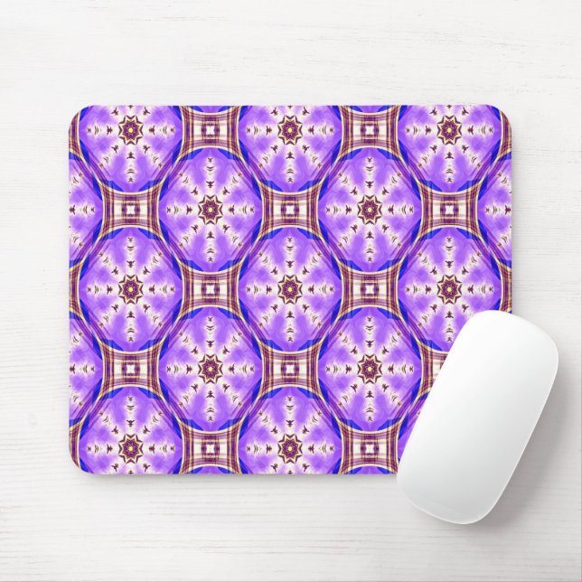 Flowering Tartan Stars... Mouse Pad (With Mouse)